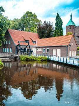 Schleuse in Vreden, Deutschland.