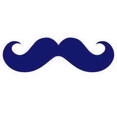 Retro mustache Icon.  Vector.
