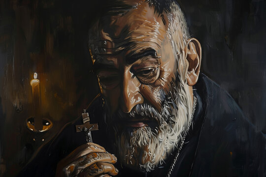 Portrait of St. Padre Pio.