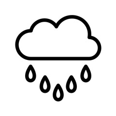 Rain vector icon style