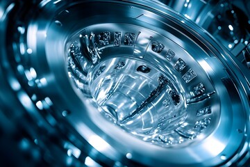 Meticulously Detailed Close-up of a Sophisticated Medical Imaging Device's Intricate Workings