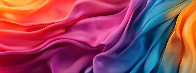 Obraz premium Abstract background with colorful wavy shapes, wood grain, dark brown and orange, light teal and beige, flowing fabric-like style