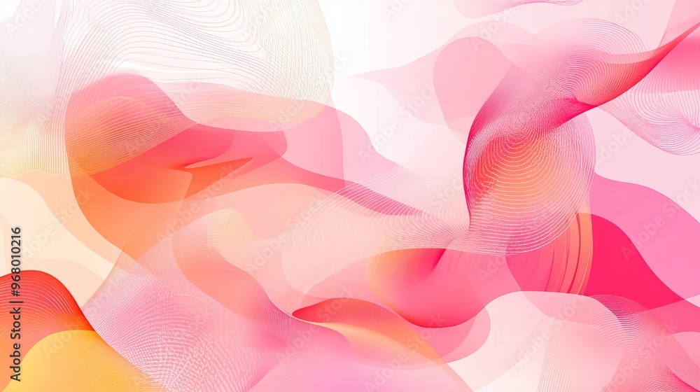 Poster a light pink and red vector texture featuring abstract forms. this modern design includes colorful, 