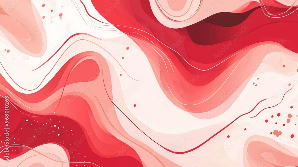 Poster a light pink and red vector texture featuring abstract forms. this modern design includes colorful, 