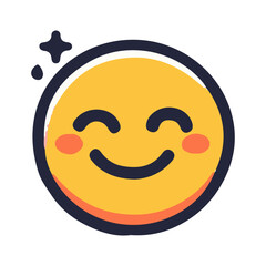 Smiley Face Emoji Vector Icon: High-Resolution, Versatile Icon for Digital and Graphic Design