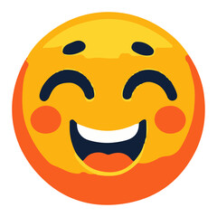 Fototapeta premium Smiley Face Emoji Vector Icon: High-Resolution, Versatile Icon for Digital and Graphic Design