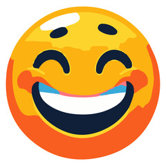 Obraz premium Smiley Face Emoji Vector Icon: High-Resolution, Versatile Icon for Digital and Graphic Design