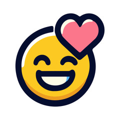 Smiley Face Emoji Vector Icon: High-Resolution, Versatile Icon for Digital and Graphic Design