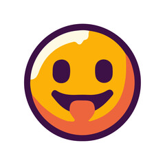 Fototapeta premium Smiley Face Emoji Vector Icon: High-Resolution, Versatile Icon for Digital and Graphic Design