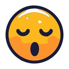 Fototapeta premium Smiley Face Emoji Vector Icon: High-Resolution, Versatile Icon for Digital and Graphic Design