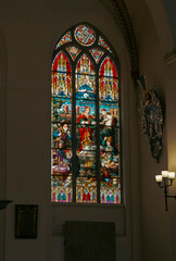 stained glass window in church