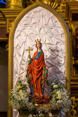 Figure of St. Margaret in the church.