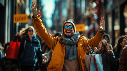 black friday shopping, shoppers eagerly heading to black friday sale for amazing deals dont miss out