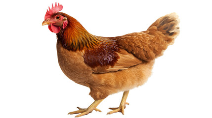 Fototapeta premium Chicken, isolated on white background