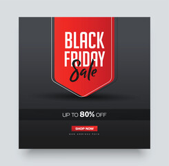 Black friday sale discount social media post template, mobile apps, banners design.