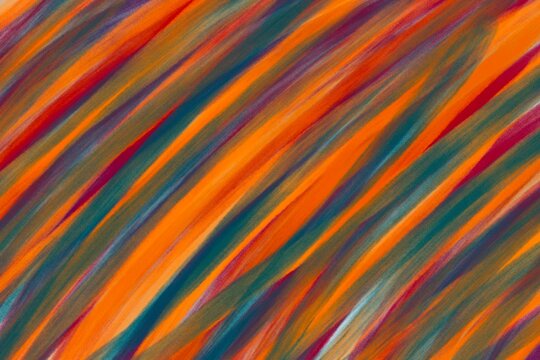 Colorful diagonal stripes in warm and cool tones