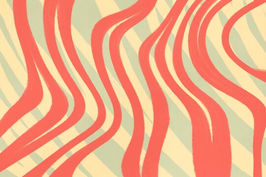 Abstract wavy pattern in pastel tones for background design