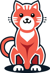 cat shield vector logo 