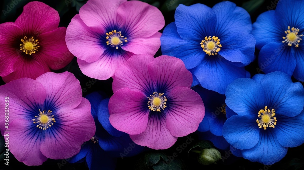 Wall mural Colorful Flowers Close-Up