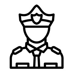 Guard vector icon style