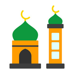 Fototapeta premium 27 - Islam Minar Icon