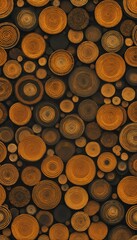 Texture of brown circles