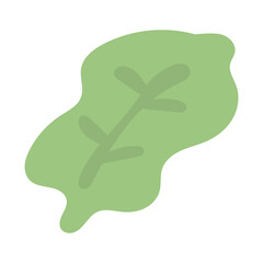 ペロンとした緑の葉っぱ⭐︎PNG