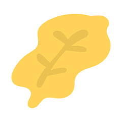 ペロンとした黄色の葉っぱ⭐︎PNG