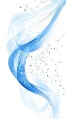 Abstract blue and white background vector presentation design with line waves