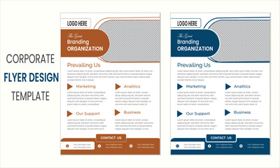 Creative modern minimal flyer template design 