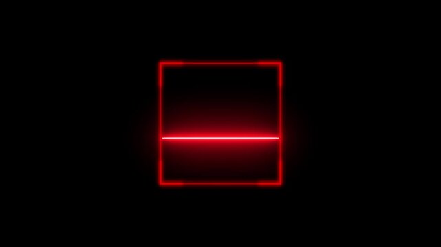 Scanning the QR code icon animation, QR code being scanning concept. lock secure security icon on black background.