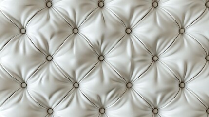 Fototapeta premium Background of White Leather Upholstery