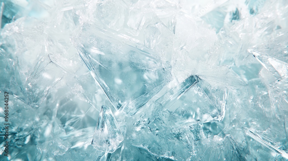 Aufkleber an abstract background with clear glass and crystal textures combined to form a unique artistic comp