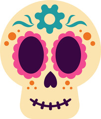 Sugar skull illustration vector