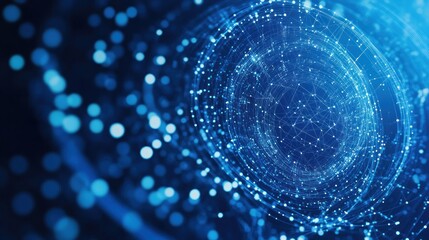 Abstract Blue Sphere Network