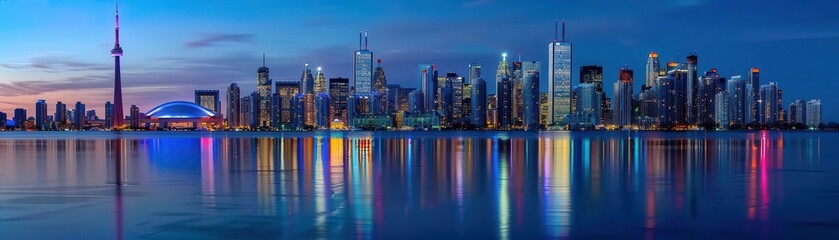 Naklejka premium Urban skyline
