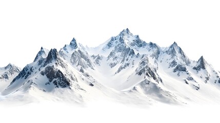 Obraz premium Snowy mountains surrounded by rocks, with some snow on the peaks and rocks covered in a white powder