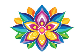 Obraz premium Colorfull Flower Alpona Design And Ceramic C.eps