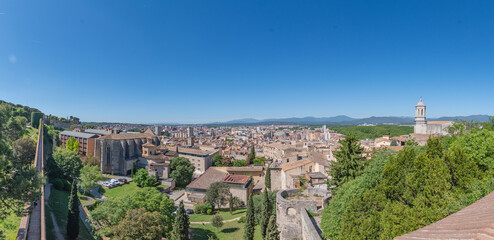 Fototapeta premium Centre historique de Gérone en Catalogne, Espagne. 