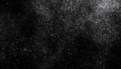 Close-up of Raindrops Falling in the Dark. High-Contrast Abstract Texture of Water Droplets Against a Black Background