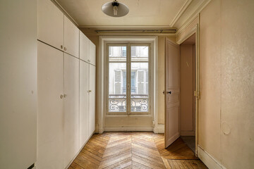 empty room with a window