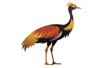 Kori Bustard clean silhouette color H.eps