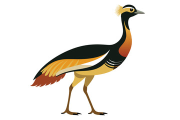 Kori Bustard clean silhouette color K.eps