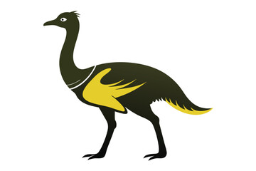 Kori Bustard clean silhouette color O.eps