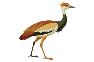 Kori Bustard clean silhouette color T.eps