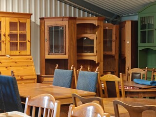 A large furniture warehouse, a store of used furniture, second hand