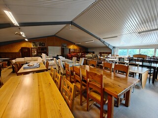 A large furniture warehouse, a store of used furniture, second hand