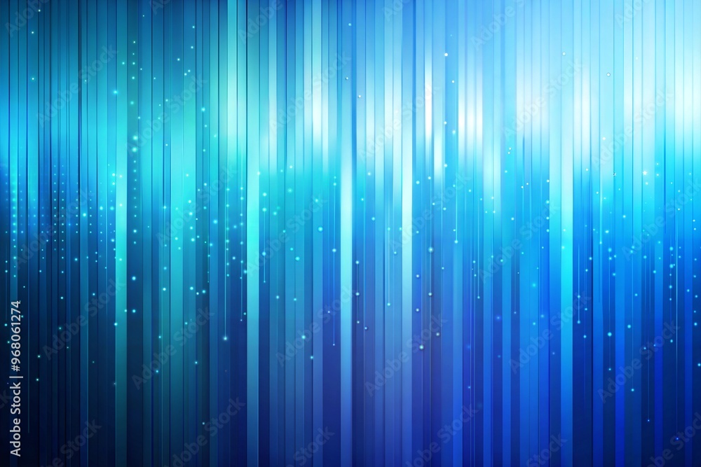 Sticker sparkling abstract blue and white stripe background