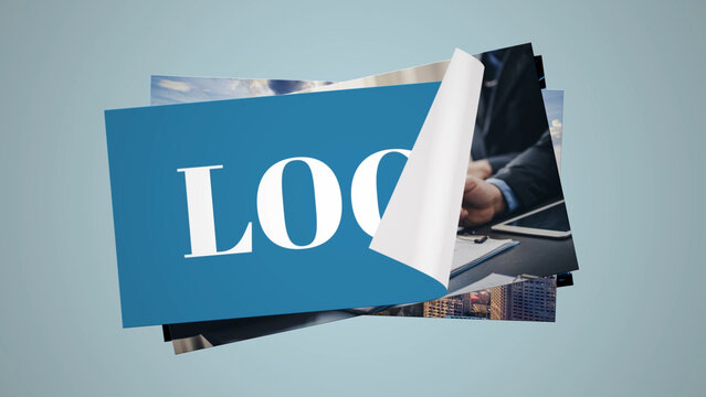 Media Sticker Peel Logo Reveal