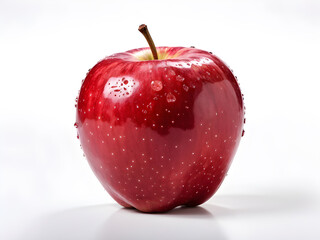 red apple isolated on white